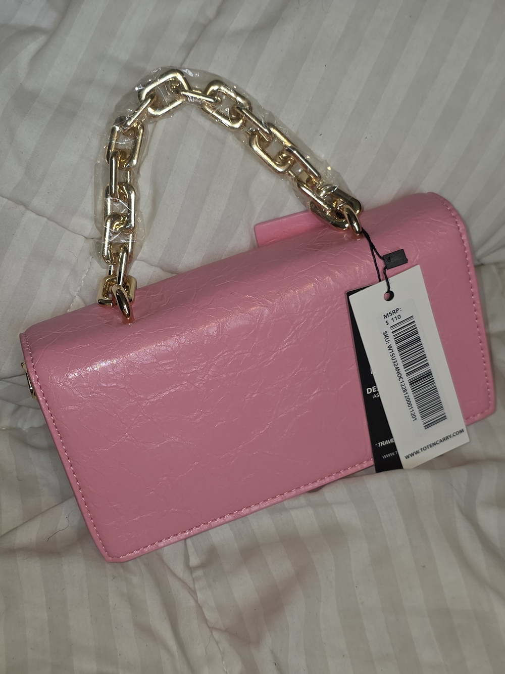 Pink Chain-Handle Bag - Picture 2 of 5